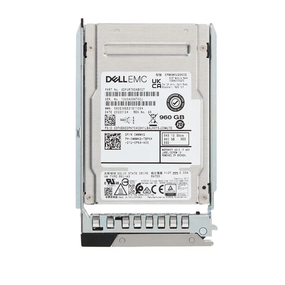 WMWKG - Dell 960GB SAS Triple-Level Cell SFF 2.5" Solid State Drive