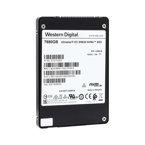 WUS3BA176C7P3E3 - WD 7.68TB Ultrastar DC SN630 2.5 inch TLC PCIe SSD