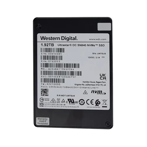 WUS4BA119DSP3X4 - Western Digital 1.92TB PCIe 3.1 x4 (FIPS) 2.5in SSD