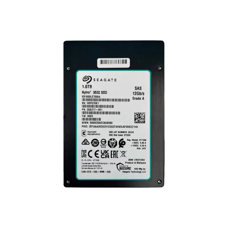 XS1600LE70084 - Seagate 1.6TB 3532 2.5 inch TLC 12Gb/s SAS SSD