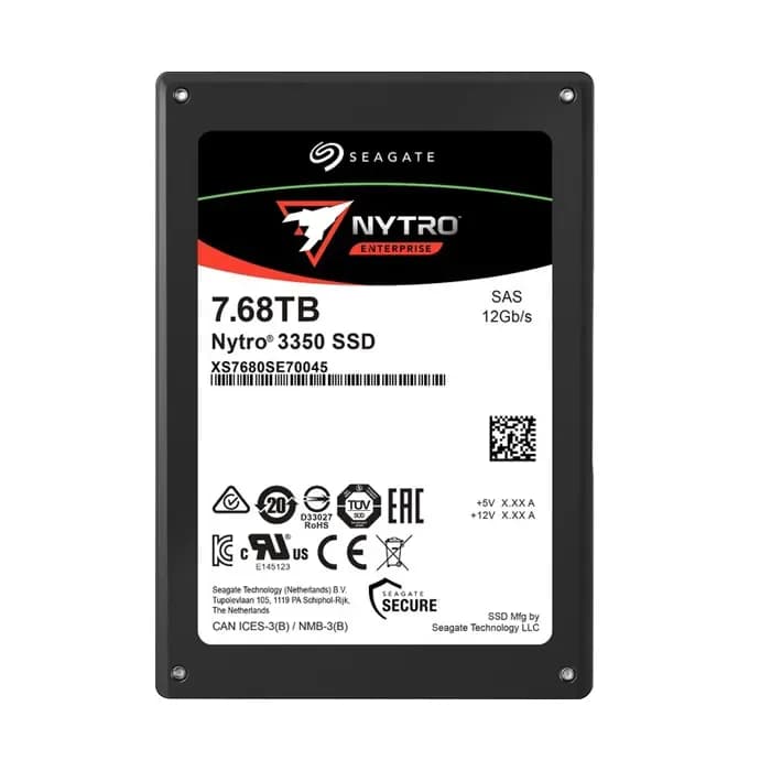 XS7680SE70045 - Seagate Nytro 3350 7.68TB SAS TLC 2.5" SSD