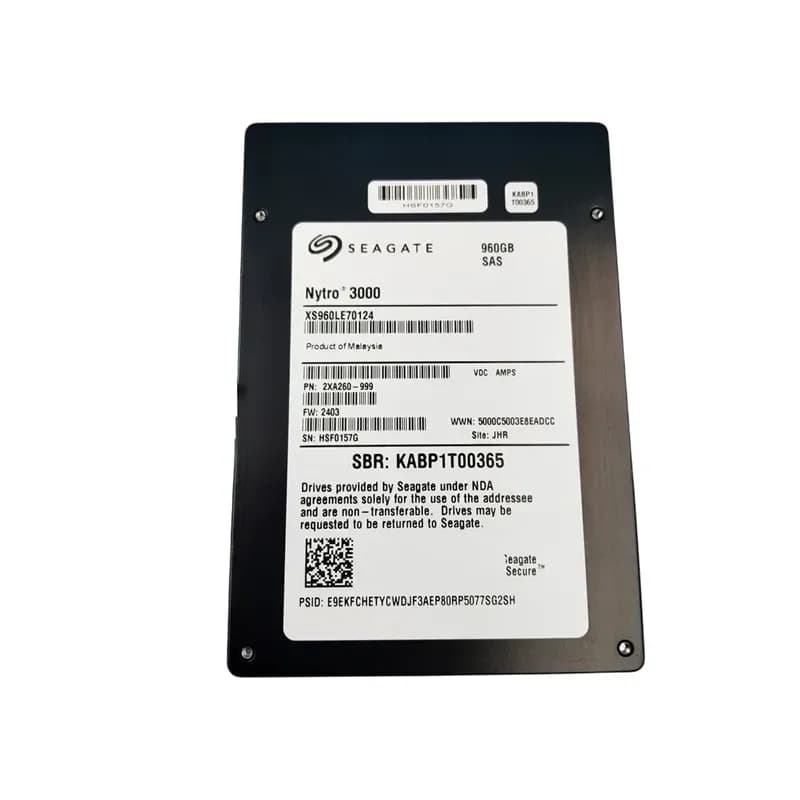 XS960LE70124 - Seagate TLC 960GB SAS 12Gbps MU Endurance 2.5-Inch SSD