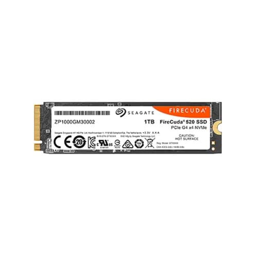 ZP1000GM3A002 - Seagate 1TB FireCuda 520 M.2 2280 TLC PCIe NVMe SSD