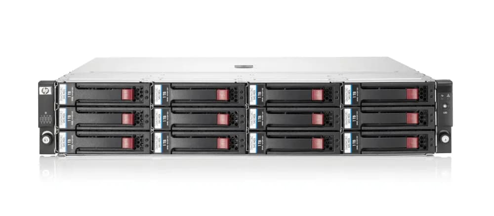AW614SB - HP StorageWorks D2700 Hard Drive Array 6 x HDD 1.80 TB Installed HDD Capacity RAID Supported 25 x Total Bays Rack-mountable