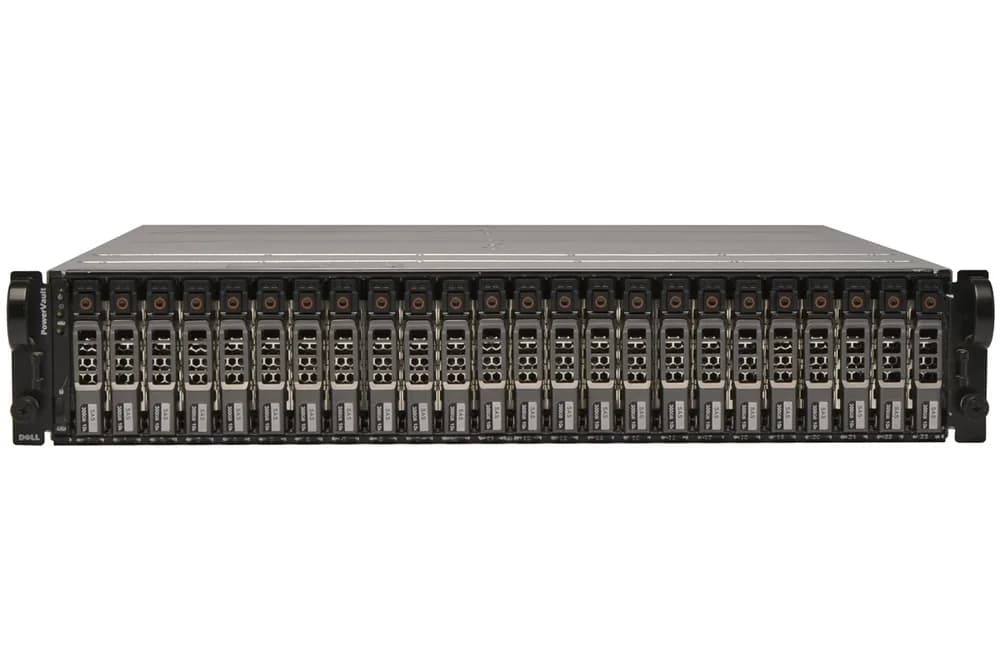 MD1120 - Dell PowerVault 2.5-inch SAS 24 x 900GB Bays + 2 x EMM Controller + 2 x Power Supply 2U Rack-mountable Storage Array