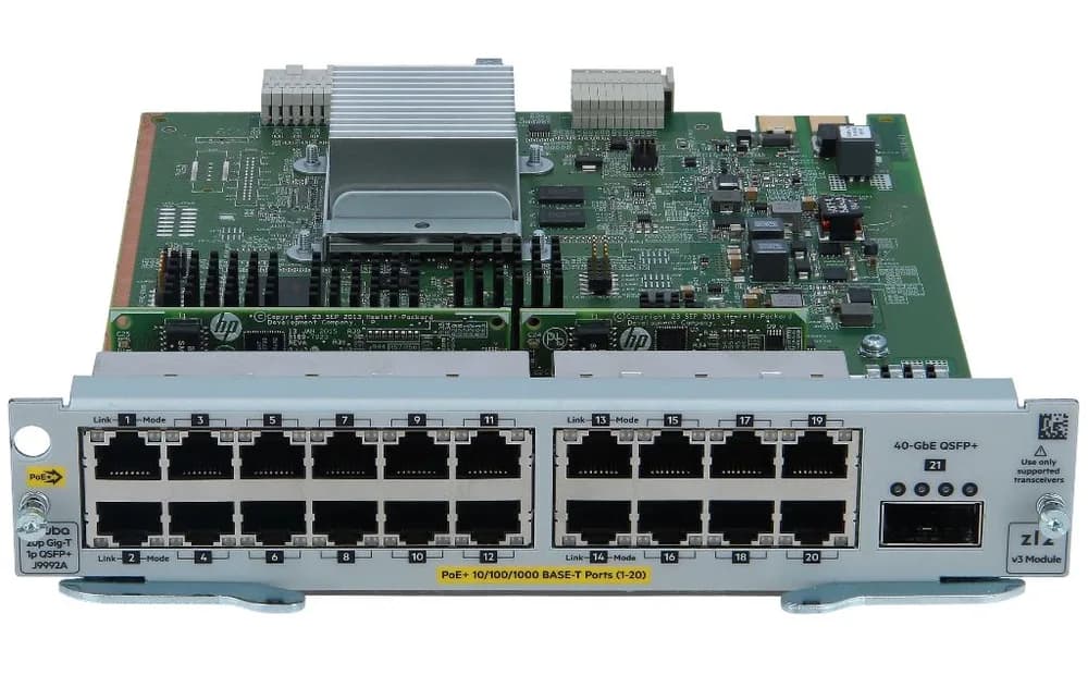 J9992A - HPE Aruba 20-Port PoE+ MACsec Module