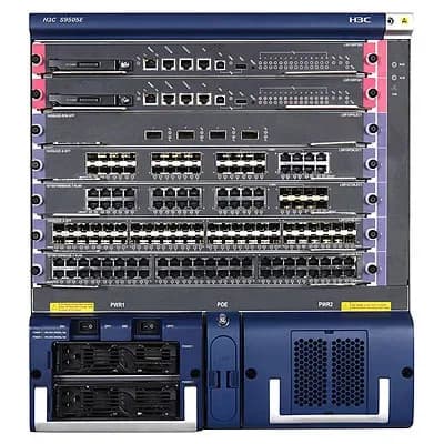 JC474B - HP A9508-V 2-Switch Fabric Module + 8-I/O Module Chassis
