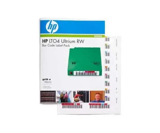 Q2009A - HP LTO-4 Ultrium RW Bar Code Label Pack Tape Media