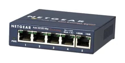 FS105NA - Netgear Prosafe FS100 Series FS105 5 x Ports 10/100Base-TX Unmanaged Desktop Fast Ethernet Network Switch