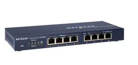 FS108P - Netgear Prosafe 100 Series FS108P 8 x Ports (4 x Ports PoE) 10/100Base-T Desktop Unmanaged Fast Ethernet Network Switch