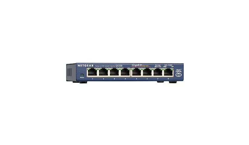 GS108 - Netgear Prosafe 8x Ports 1000Base-T Unmanaged Network Switch