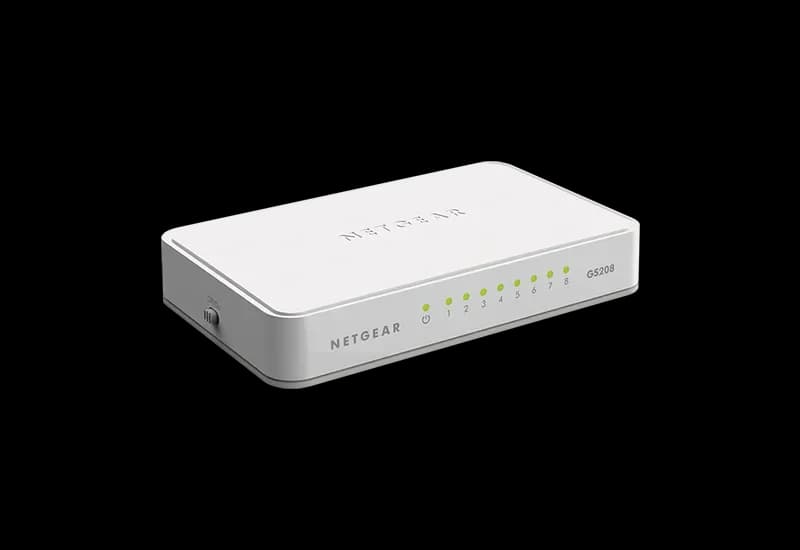 GS208V2 - Netgear GS208 V2 8 x RJ-45 Ports 10/100/1000Base-T Layer 2 Unmanaged Gigabit Ethernet Network Switch
