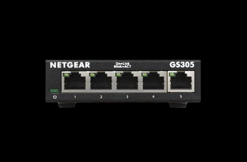 GS305V3 - Netgear 300 Series GS305 5 x Ports 10/100/1000Base-T Unmanaged Gigabit Ethernet Network Switch