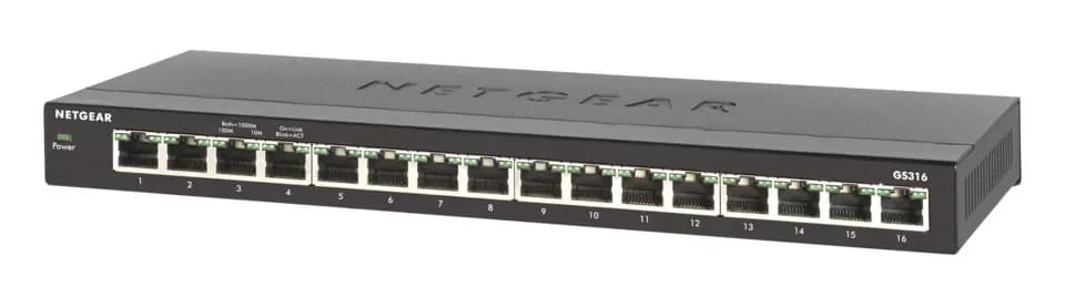 GS316-100NAS - Netgear 300 Series GS316 16 x Ports 10/100/1000Base-T Unmanaged Gigabit Ethernet Network Switch