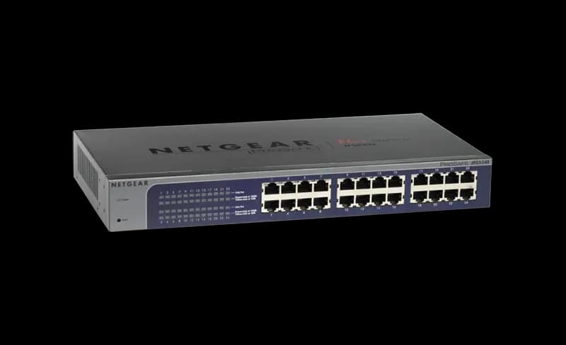 JFS524V2 - Netgear Prosafe JFS524 24 x RJ-45 10/100Base-TX Layer 2 Unmanaged Fast Ethernet Network Switch