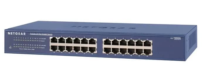 JGS524 - Netgear Prosafe JGS524 24 x Ports 10/100/1000Base-T Rack-mountable Unmanaged Gigabit Ethernet Network Switch