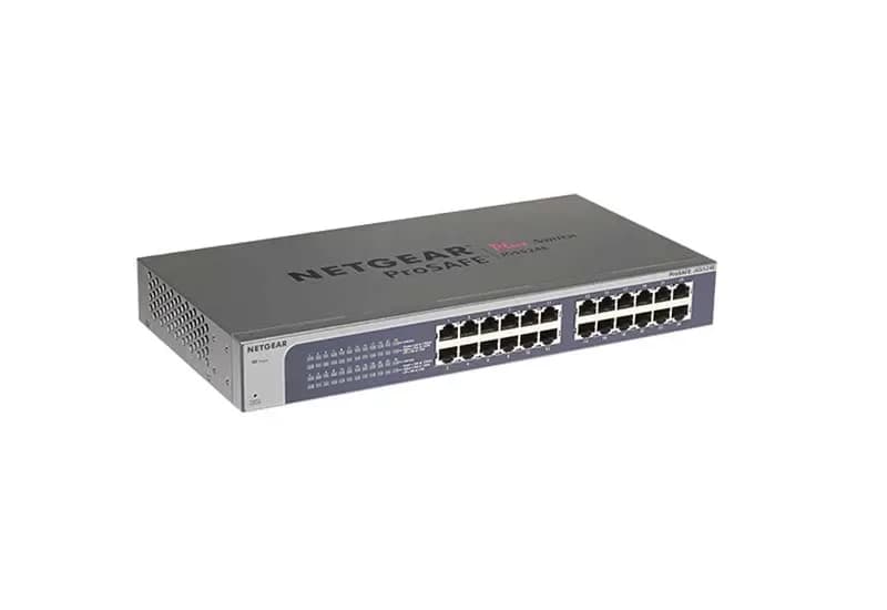 JGS524Ev2 - Netgear Prosafe JGS524E 24 x RJ-45 Ports 10/100/1000Base-T Rack-mountable Unmanaged Gigabit Ethernet Network Switch