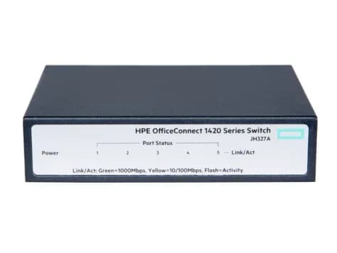 JH327A#ABA - HPE 1420 5G 5-Port + -Port Layer 2 Switch