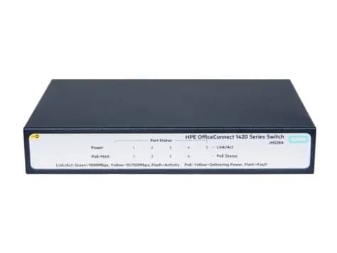 JH328A - HPE 1420-5G PoE+ 5-Port + -Port Layer 2 Switch