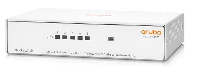 HPE R8R44A 5-Ports RJ-45 L2 Unmanaged Gigabit Ethernet Network Switch