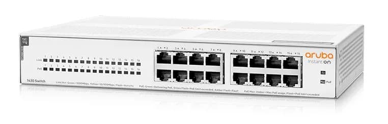 R8R48A - HPE Instant On 1430-16G-Class4-PoE 16-Ports RJ-45 Switch