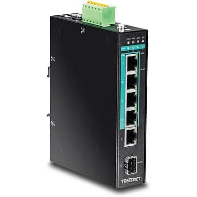 TI-PG541 - TRENDnet 4 x RJ-45 Ports PoE+ 10/100/1000Base-T + 1 x RJ-45 Ports 10/100/1000Base-T + 1 x SFP Slots Layer2 Unmanaged Rack-mountable Gigabit Ethernet Network Switch