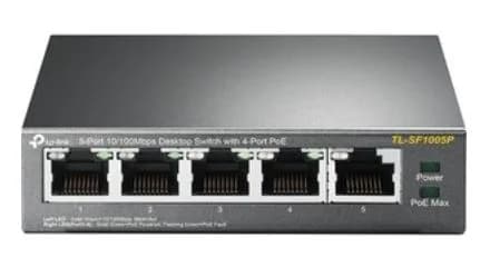 TL-SF1005P - TP-LINK 5 x Ports PoE (4xPoE+) 1GBase-T Desktop Switch