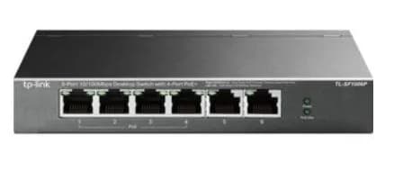TL-SF1006P - Tp-link 6-Port 10/100Mbps (4-Port PoE+) Network Switch