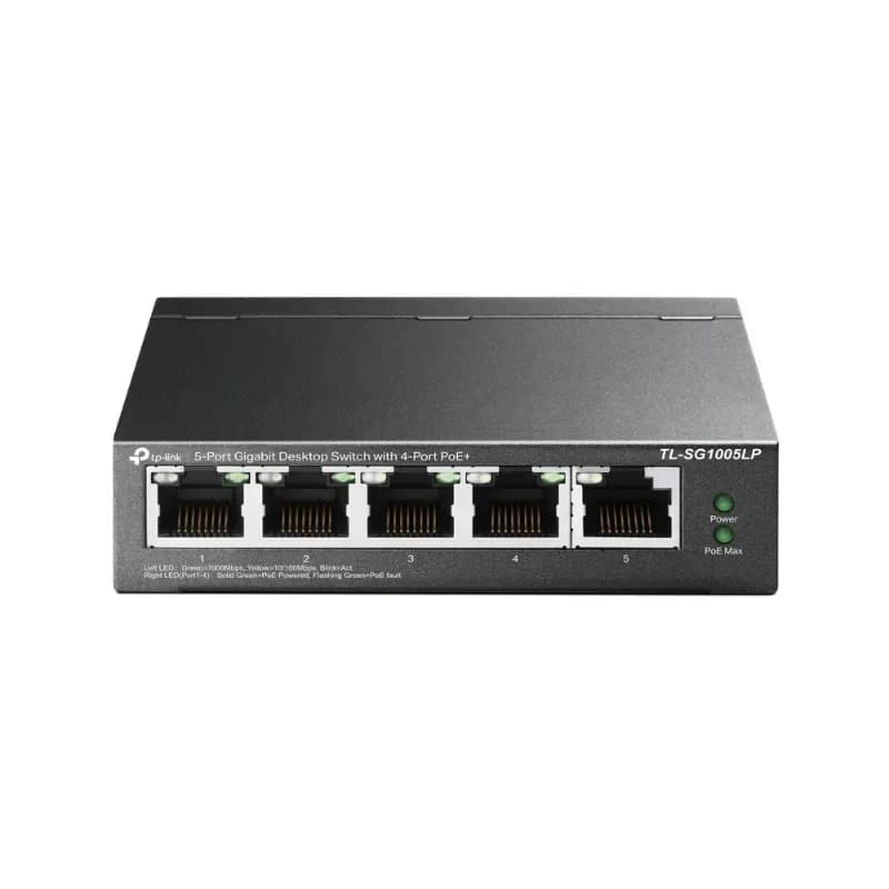 TL-SG1005LP - TP-Link 5-Port Gigabit Desktop PoE Switch with 4-Port PoE+