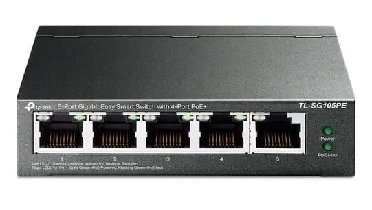 TL-SG1005P - TP-LINK SG1005P 5 x RJ-45 Ports PoE+ 10/100/1000Base-T Unmanaged Rack-mountable Gigabit Ethernet Network Switch