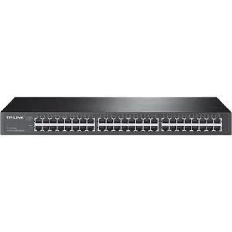 TL-SG1048 - TP-LINK SG1048 48 x RJ-45 Ports 10/100/1000Base-T Unmanaged Rack-mountable Gigabit Ethernet Network Switch