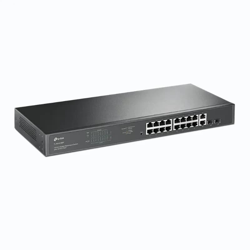 TL-SG1218MP - TP-LINK 16 x PoE+ 1GBase-T + 2 x 1GbE + 2 x Combo L2 Unmanaged 1RU GE Network Switch