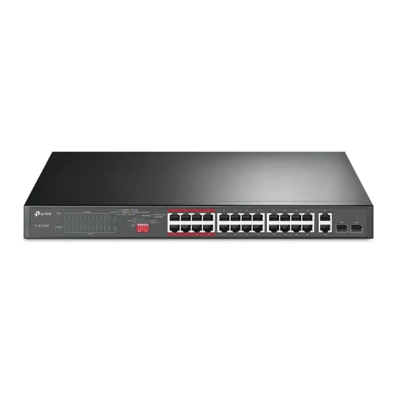 TL-SL1226P - TP-Link 24-Port 10/100Mbps + 2-Port Gigabit Unmanaged PoE+ Switch