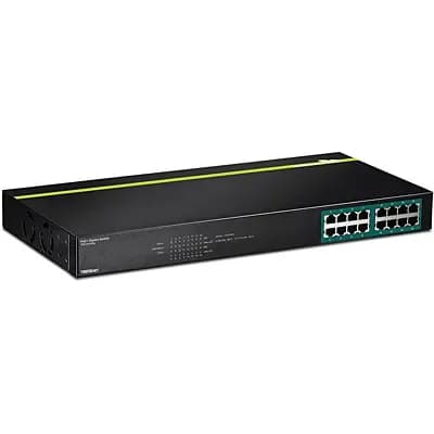 TPE-TG160G - TRENDnet 16 x Ports PoE+ 1000Base-T Layer 2 Unmanaged Gigabit Ethernet Network Switch