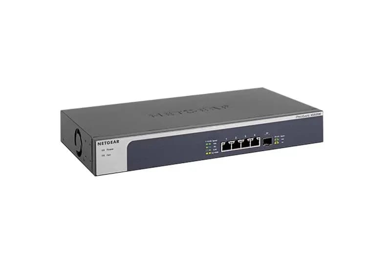 XS505M - Netgear Prosafe XS505M 4 x Multi-Gigabit Ports 10GBase-T + 1 x SFP+ Port Layer 2 Unmananged Gigabit Ethernet Network Switch