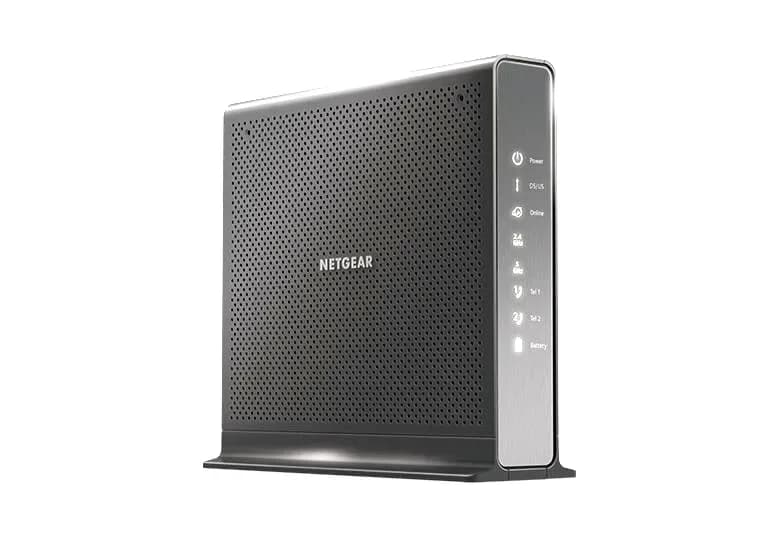 C7100V - Netgear Nighthawk C7100V 4 x Ports 1000Base-T LAN 2 x Ports RJ-11 1.9Gb/s IEEE 802.11a/n/ac 5GHz WiFi Cable Modem Router