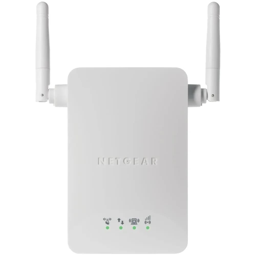 WN3000RP - Netgear WN3000RP IEEE 802.11n 2.4Ghz 300Mbps 1 x RJ-45 Port 1000Base-T Wall Mountable External Antennas Wireless Range Extender