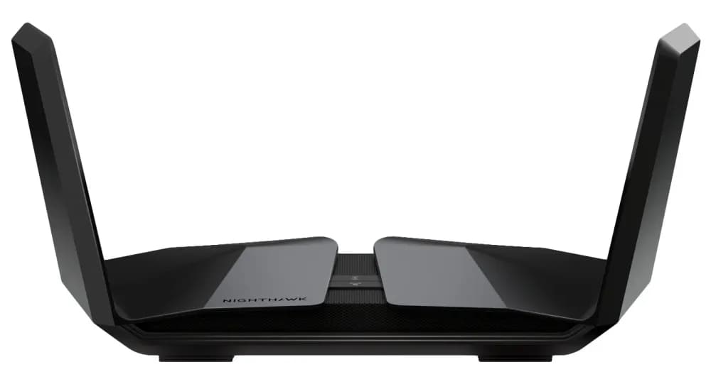 RAX200-100NAS - Netgear Nighthawk RAX200 4 x Ports 1000Base-T LAN + 1 x Port RJ-45 WAN 10.8Gb/s 802.11ax 5GHz Tri-Band WiFi Router