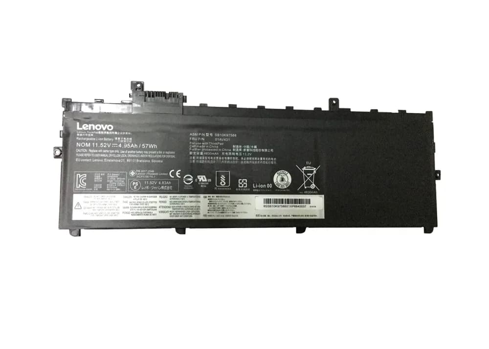 01AV431 - Lenovo 3-Cells 4920-mAh 11.58V 57Wh Li-Ion Internal Battery