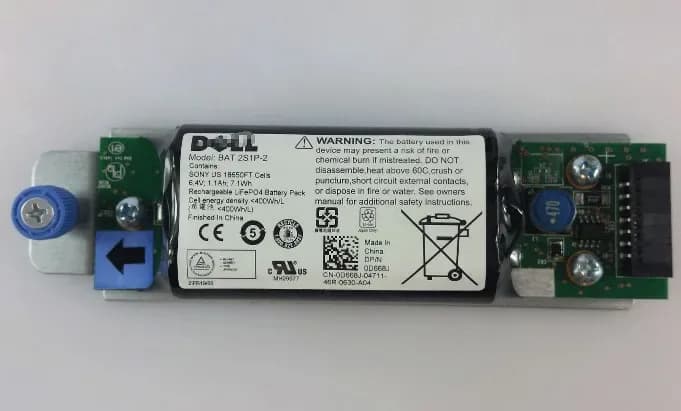 BAT-2S1P - Dell 6.4V 1.1AH 7.1WH Controller Battery Module