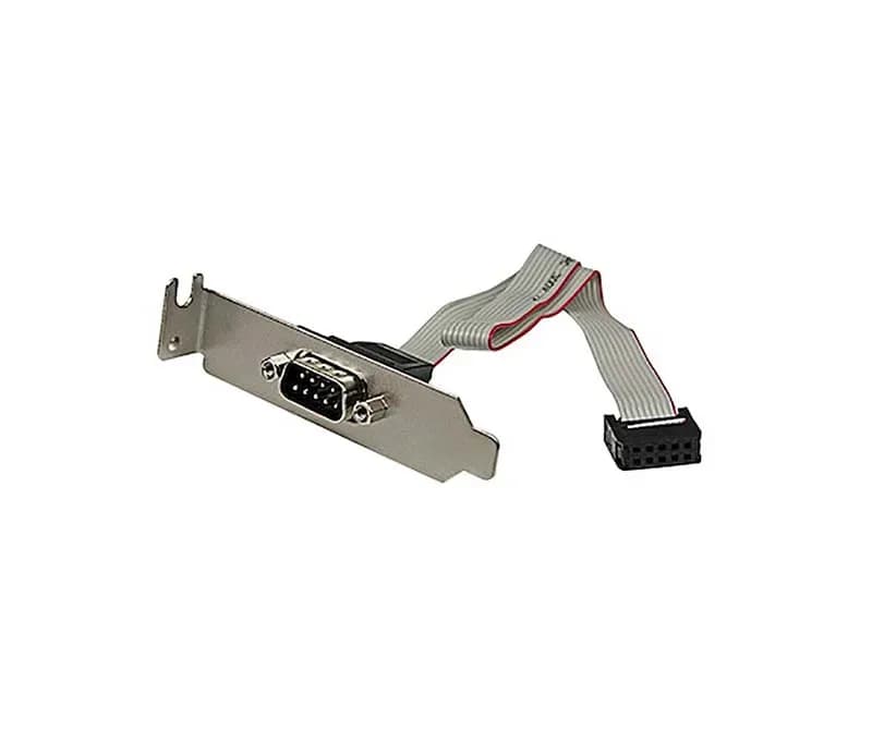 PLATE9MLP - StarTech 9 Pin Serial Male to 10 Pin Motherboard Header LP Slot Plate