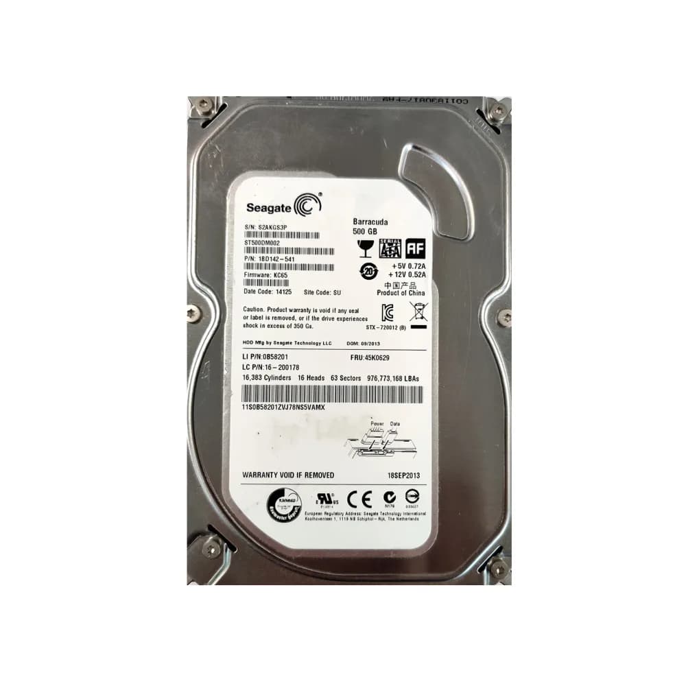 1BD142-541 - Seagate 500GB 7200RPM SATA 6Gb/s 3.5-in Hard Drive