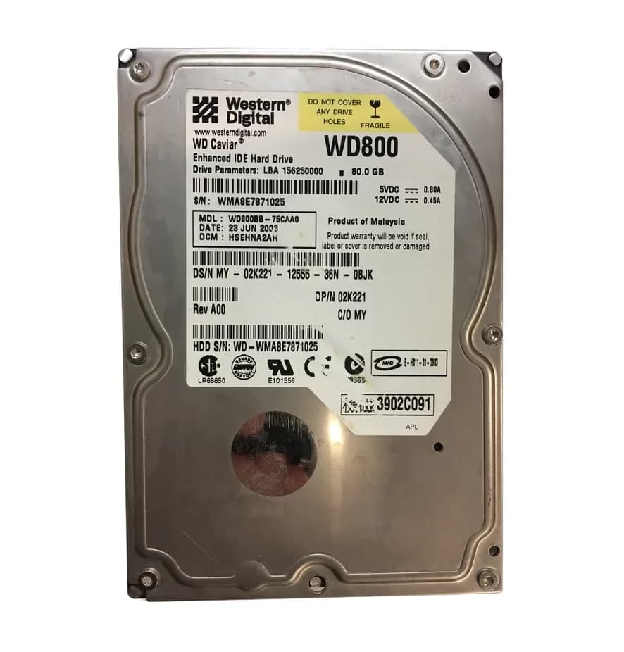 2K221 - Dell 80GB 7200RPM IDE/ATA 2MB Cache 3.5-Inch Hard Drive