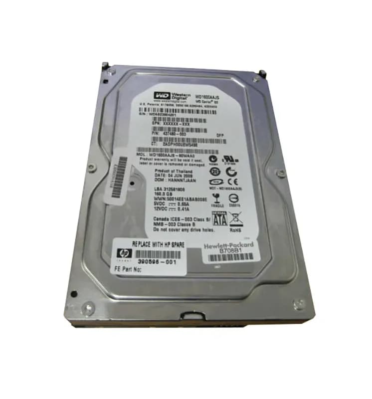 390596-001 - HP 160GB 7200RPM SATA 3Gb/s 3.5-in Hard Drive