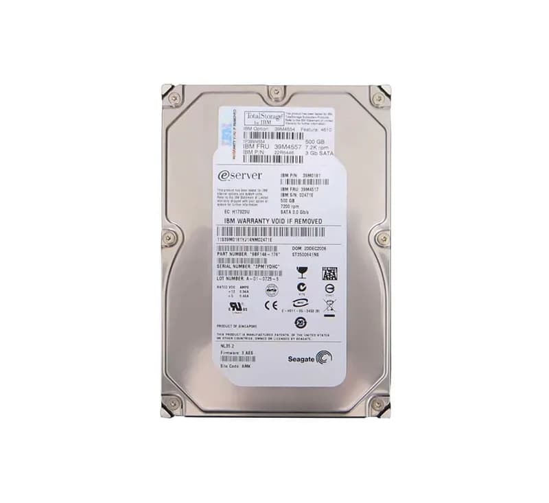 39M4557 - IBM 500GB 7200RPM SATA 3Gb/s 3.5-in Hard Drive