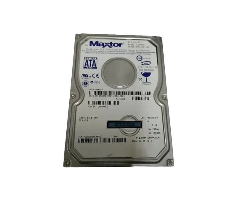 6X215 - Dell 250GB 7200RPM SATA 3Gb/s 3.5-in Hard Drive