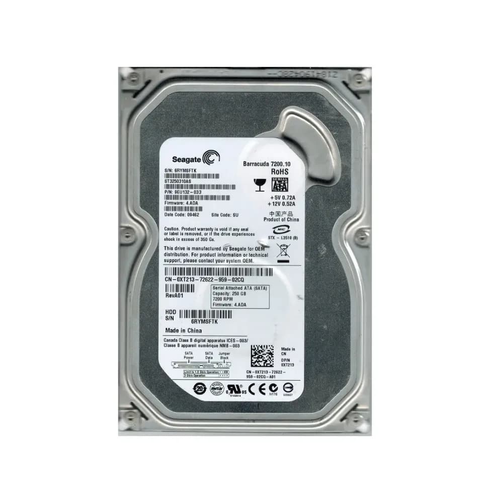 9EU132-033 - Seagate 250GB 7200RPM SATA 3Gb/s 3.5-in Hard Drive