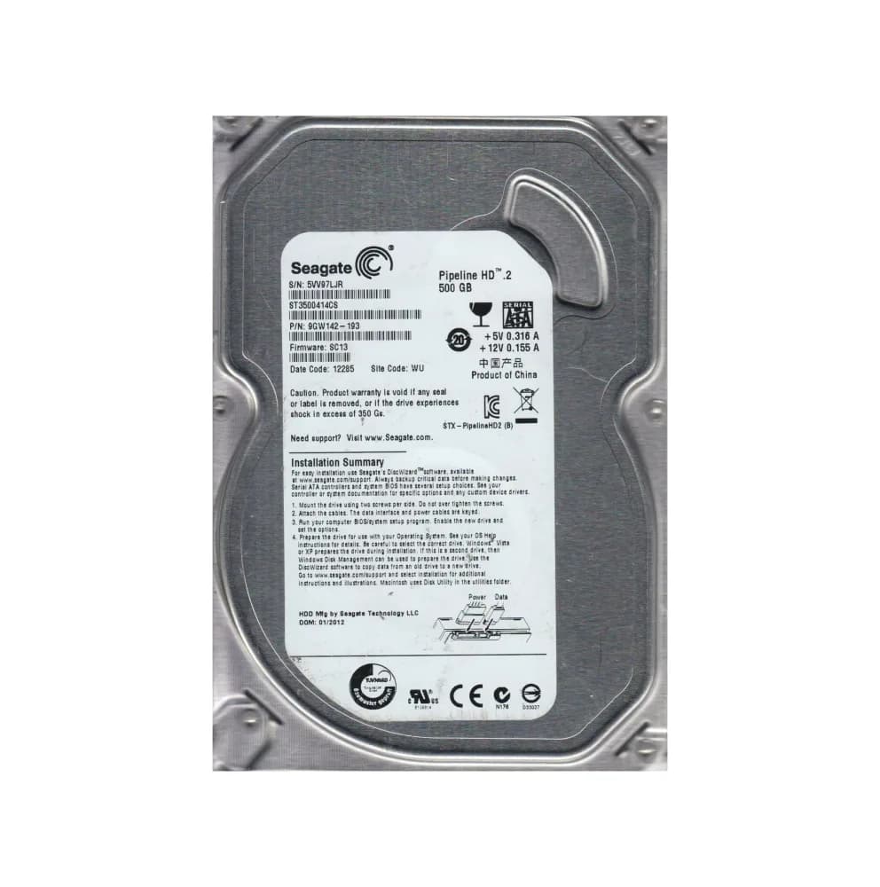 9GW142-193 - Seagate Pipeline HD.2 500GB 5900RPM SATA 3Gb/s 3.5" HDD