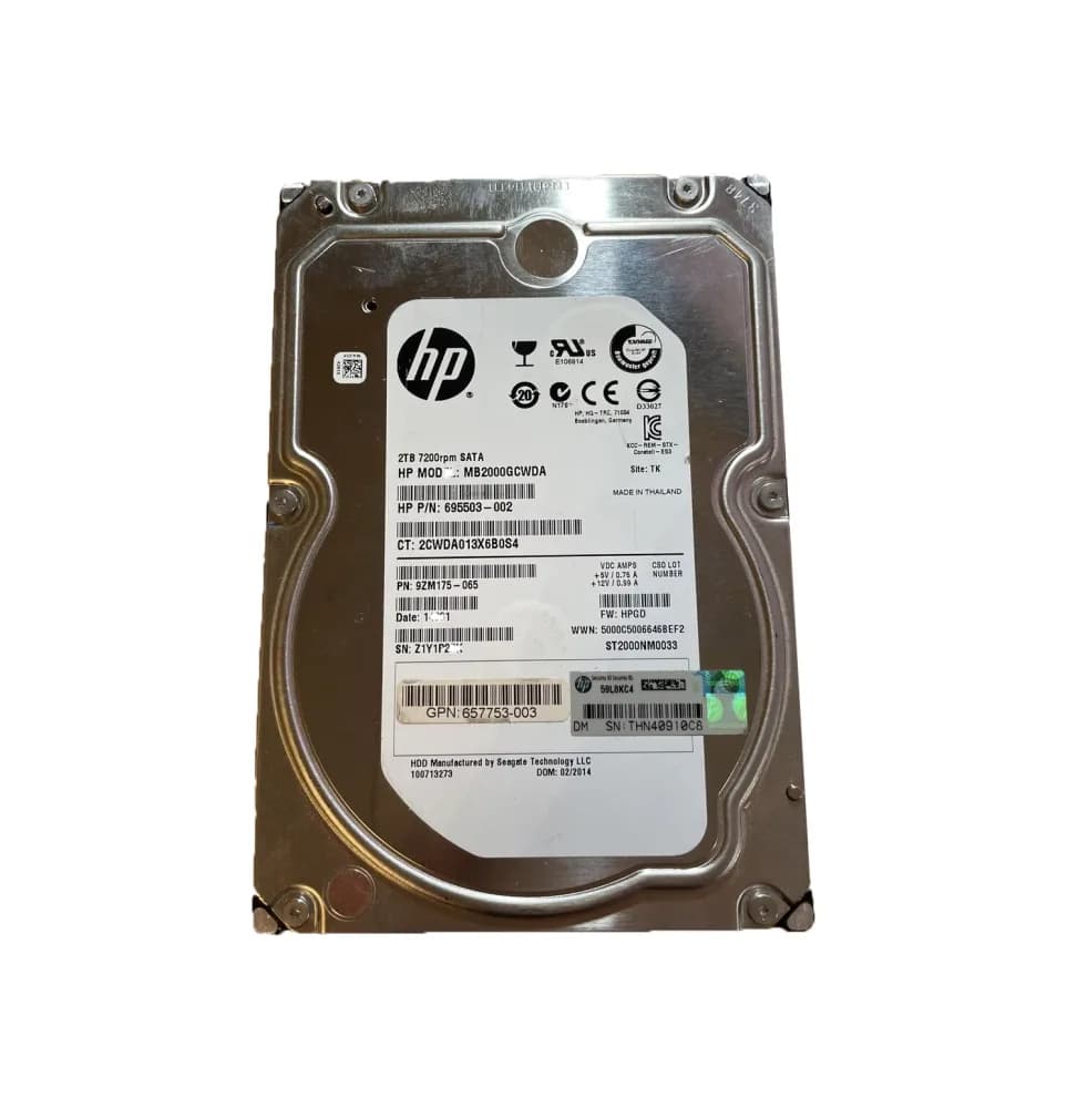 9ZM175-065 - Seagate 2TB 7200RPM SATA 6Gb/s 3.5-in Hard Drive