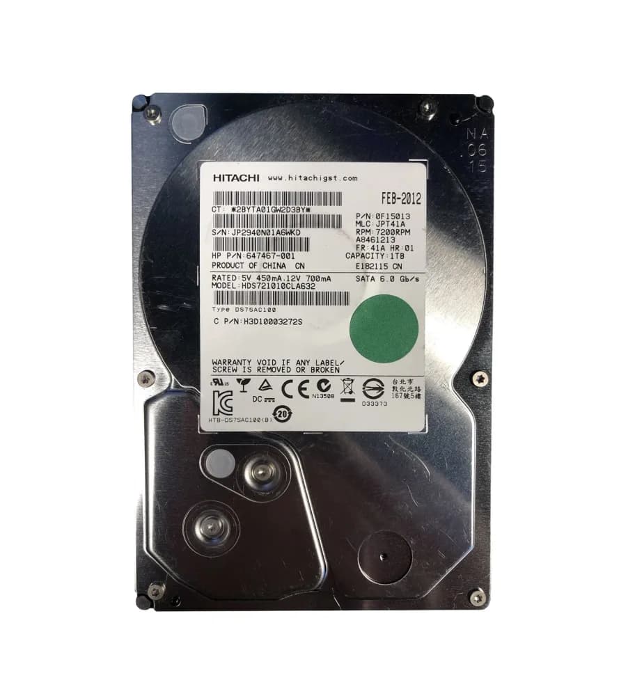 H3D10003272S - Hitachi 1TB 7200RPM SATA 3Gb/s 3.5-in Hard Drive